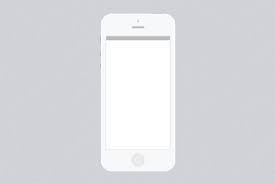Minimal White Iphone 5 Psd Template White Iphone Iphone Psd Templates