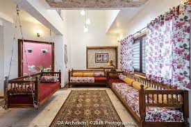 A Tour Of A Traditional Style Bungalow In India Dress Your Home Home Design Living Room Small House Interior Design Swing In Living Room