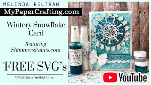 Download Shimmerz Wintery Card Free Svg Files Cricut Silhouette Christmas Card Mypapercrafting Com Youtube SVG, PNG, EPS, DXF File