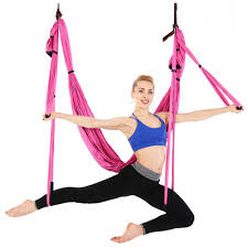 As for aerial yoga it combines traditional mat yoga with postures suspended in soft. Wholesale Yoga Swing Set Yoga Sling Inversion Tool For Professional Beginners Black Standard With Single Hammock From China