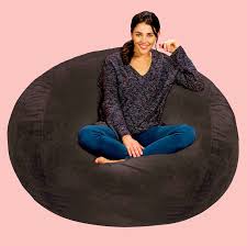 This 5 Foot Bean Bag Chair Has Nearly 800 5 Star Reviews And It S Perfect For The Fall Bean Bag Chair Bean Bag Bean Bag Furniture