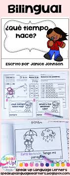 Que Tiempo Hace What S The Weather Like Readers Vocab Bilingual Boom Bilingual Bilingual Classroom Language Learners