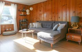 A Nashville Singer Songwriter S Home Living Room Panelling Wood Paneling Living Room Paneling Makeover