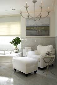 Little Luxury 30 Bathrooms That Delight With A Side Table For The Bathtub White Accent Chair Room Room Furniture