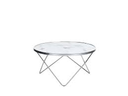 Eur 119,90 (eur 39,97/cm) 7 beobachter. Couchtisch Marmor Optik Silber Rund O80 Cm Meridian Ii Beliani De