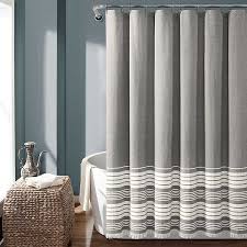 Pretty shower curtain in a light + airy print we love. Gray Nantucket Tassel Fringe Shower Curtain Kirklands