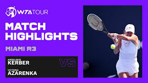Roland garros and angelique kerber, that did not develop into a love affair in 2021 either: Angelique Kerber Vs Victoria Azarenka 2021 Miami Open Round 3 Wta Match Highlights Youtube