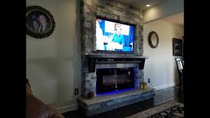 4.7 out of 5 stars with 23 ratings. New Fireplace And T V In The Familyroom And How I Built It Airstone From Lowes Tv Is Samsung Youtube