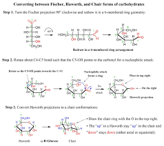 summary of converting between fischer haworth and chair forms of carbohydrates chemistry classroom haworth chemistry