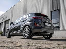 The 2022 hyundai kona electric is a subcompact suv that features hill descent assist, pedestrian detection, and forward collision warning. City Suv Hyundai Kona On 19 Inch Deville Rims