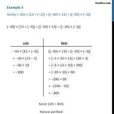 Example 3 Verify 30 X 13 3 30 X 13 30 X 3