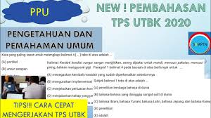 Check spelling or type a new query. Pembahasan Soal Ppu Tps Utbk 2020 Pengetahuan Dan Pemahaman Umum Tes Potensi Skolastik Utbk Youtube