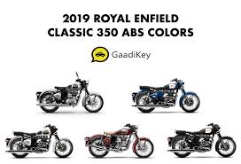 Regal red, jet black and royal blue. 2019 Royal Enfield Classic 350 Abs Colors Black Blue Brown Grey Silver Gaadikey