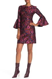 Trina Turk Splendid Floral Bell Sleeve Jacquard Sheath Dress Nordstrom Rack