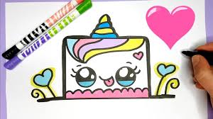 Sind ausmalbilder fur kinder padagogisch wertvoll. Kawaii Einhorn Kuchen Malen Kawaii Essen Bilder Youtube