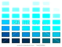 Different Shades Of Turquoise Teal Color Chart Ensures