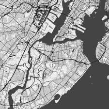 The us sits on the north american plate, a tectonic plate that borders the pacific plate in the west. Scalablemaps Vector Map Of New York City Black White No Labels Theme