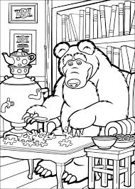 Push pack to pdf button and download pdf coloring book for free. Masha And The Bear Coloring Pages 10 Bear Coloring Pages Cute Coloring Pages Bear Coloring