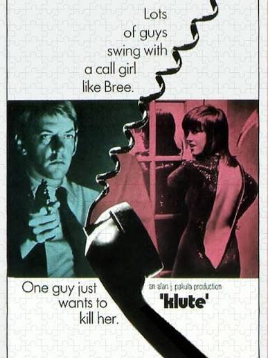 Klute 1971 Movie Poster Jigsaw Puzzle by World Art Collective - Wonderland  Puzzles