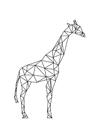 Geo Giraffe Giraffe Tattoos Giraffe Art Geometric Animals