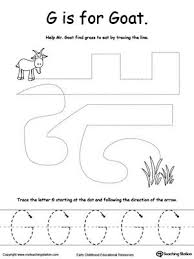 The Letter G Is For Goat Preschool Tracing Letter G Activities Pre Writing