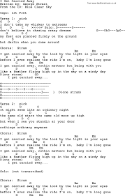 I Get Carried Away By George Strait Lyrics And Chords