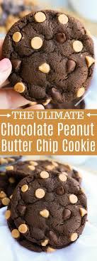 Chocolate Peanut Butter Chip Cookie Peanut Butter Chip Recipes Peanut Butter Cookie Recipe Peanut Butter Chips