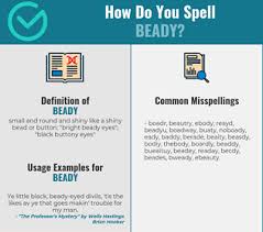 Correct Spelling For Beady Infographic Spellchecker Net