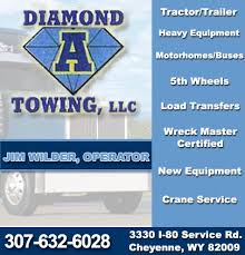 Your rv consist of many components and when you take it down the highway it's like having your house experience a level three earthquake. Diamond A Towing Llc Cheyenne Wy Truck Stop Service Directory