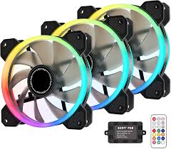 Here i make my first pc case. Amazon Com Ezdiy Fab Dual Ring 120mm Rgb Case Fan 3 Pack Quiet Edition High Airflow Adjustable Color Led Case Fan For Pc Cases Cpu Coolers With Remote Controller Computers Accessories