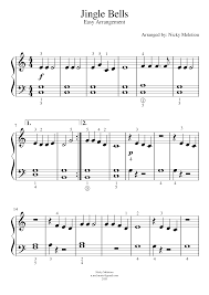 Advanced jingle bells for piano, free sheet music. Jingle Bells Easy Sheet Music For Piano Solo Musescore Com