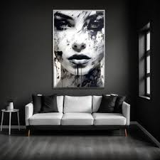 Colorful Woman Canvas Art Print, Modern Fashion Decor