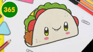 Comment Dessiner Taco Kawaii Etape Par Etape Dessins Kawaii Facile Youtube
