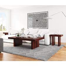 Each table has an open bottom shelf for additional storage for your books or storage baskets. Solid Wood Coffee Table End Table Sets Sierra Living Concepts