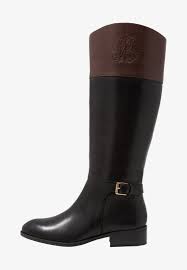 Black And Brown Riding Boots Pin On Boots Women S Shoes