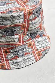 Urban Outfitters Synthetic Budweiser Bucket Hat In Red For Men Lyst