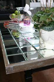 I decorate with my heart. Diy Mirrored Coffee Table Mirrored Coffee Tables Tiled Coffee Table Coffee Table