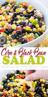 Black Bean And Corn Salad Recipe Cilantro Cilantro Corn And Black Bean Dip Recipe Black Bean Salad Recipe Bean Salad Recipes Black Bean Salad