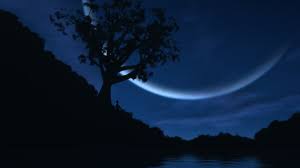 Check spelling or type a new query. Landscape Painting Of Tree On Hill Silhouette Under Clear Sky And Crescent Moon During Nighttime Hd Wallpaper Wallpaper Flare