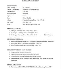Demikian tips membuat surat cv atau daftar riwayat hidup untuk melamar pekerjaan. Contoh Surat Daftar Riwayat Hidup Lamaran Kerja Contoh Surat