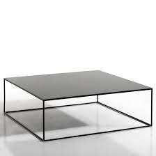 Romy Metal Coffee Table The Finesse Of The Leg Frame Gives This Coffee Table A Sleek Graphic Look Wh Square Coffee Table Metal Metal Table Square Metal Table