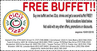 Everyone Loves A Buffet Pizza Coupons Coupons Buffet