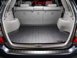 2018 toyota highlander revestimiento del área de carga/maleteropara autos, vehículos todoterreno y furgones. Weathertech Cargo Liner Trunk Mat For Toyota Highlander 2001 2007 Black Ebay