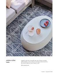 1 tree planted for every order. West Elm Outdoor Pebble Coffee Table Concrete