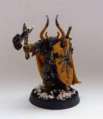 slaves to darkness chaos warrior warhammer age of sigmar warrior paint warhammer mini paintings