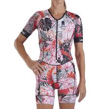 Details About Zoot Womens Ltd Tri Aero Ss Race Suit Pink Red Sports Cycling Running Triathlon