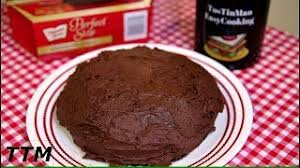 Otherwise it might mess up the top of your cake. Baking A Chocolate Cake In The Toaster Oven Youtube