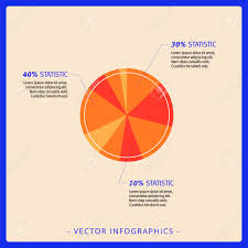 Editable Template Of Simple Pie Chart With Percent Marks And