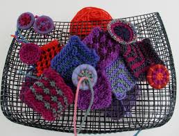 Serendipitous design techniques for knitting and crochet, never too many handbags, and bullions & beyond. Prudence Mapstone Sticks A Gogo