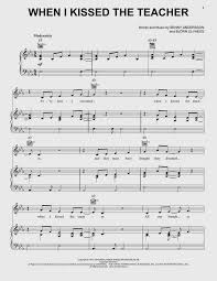 Abba When I Kissed The Teacher From Mamma Mia Here We Go Again Sheet Music Notes Chords For Piano Vocal Guita Sheet Music Notes Sheet Music Violin Music